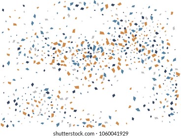 Festive color rectangle confetti background. Abstract frame confetti texture for holiday, postcard, poster, website, carnivals, birthday and children's parties. Cover confetti mock-up. Wedding card 