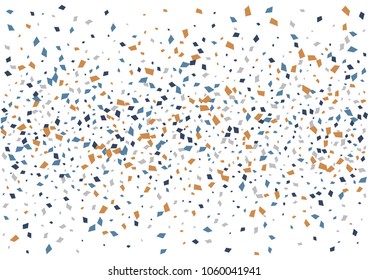 Festive color rectangle confetti background. Abstract frame confetti texture for holiday, postcard, poster, website, carnivals, birthday and children's parties. Cover confetti mock-up. Wedding card 