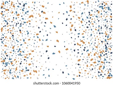 Festive color rectangle confetti background. Abstract frame confetti texture for holiday, postcard, poster, website, carnivals, birthday and children's parties. Cover confetti mock-up. Wedding card 
