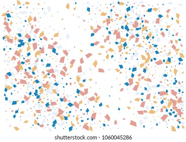 Festive color rectangle confetti background. Abstract frame confetti texture for holiday, postcard, poster, website, carnivals, birthday and children's parties. Cover confetti mock-up. Wedding card 