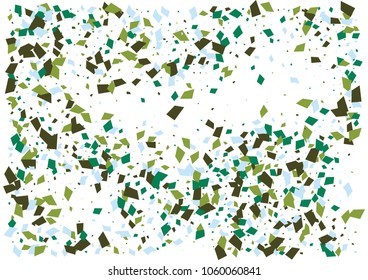 Festive color rectangle confetti background. Abstract frame confetti texture for holiday, postcard, poster, website, carnivals, birthday and children's parties. Cover confetti mock-up. Wedding card 