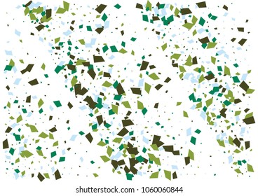 Festive color rectangle confetti background. Abstract frame confetti texture for holiday, postcard, poster, website, carnivals, birthday and children's parties. Cover confetti mock-up. Wedding card 