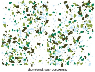 Festive color rectangle confetti background. Abstract frame confetti texture for holiday, postcard, poster, website, carnivals, birthday and children's parties. Cover confetti mock-up. Wedding card 