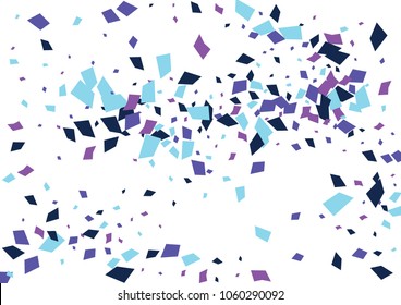 Festive color rectangle confetti background. Abstract frame confetti texture for holiday, postcard, poster, website, carnivals, birthday and children's parties. Cover confetti mock-up. Wedding card 