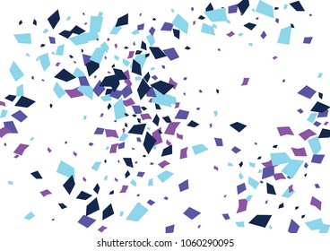 Festive color rectangle confetti background. Abstract frame confetti texture for holiday, postcard, poster, website, carnivals, birthday and children's parties. Cover confetti mock-up. Wedding card 