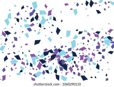 Festive color rectangle confetti background. Abstract frame confetti texture for holiday, postcard, poster, website, carnivals, birthday and children's parties. Cover confetti mock-up. Wedding card 