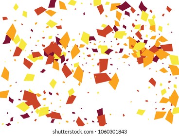 Festive color rectangle confetti background. Abstract frame confetti texture for holiday, postcard, poster, website, carnivals, birthday and children's parties. Cover confetti mock-up. Wedding card 