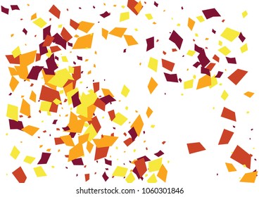 Festive color rectangle confetti background. Abstract frame confetti texture for holiday, postcard, poster, website, carnivals, birthday and children's parties. Cover confetti mock-up. Wedding card 