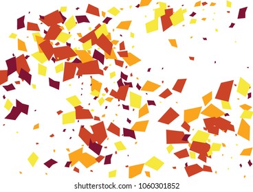 Festive color rectangle confetti background. Abstract frame confetti texture for holiday, postcard, poster, website, carnivals, birthday and children's parties. Cover confetti mock-up. Wedding card 