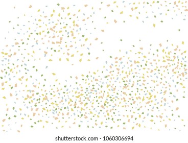 Festive color rectangle confetti background. Abstract frame confetti texture for holiday, postcard, poster, website, carnivals, birthday and children's parties. Cover confetti mock-up. Wedding card 