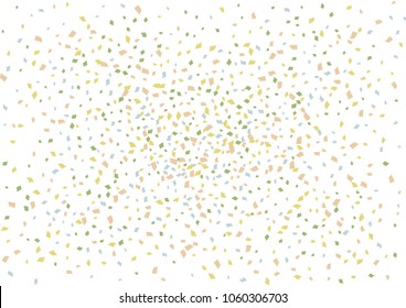 Festive color rectangle confetti background. Abstract frame confetti texture for holiday, postcard, poster, website, carnivals, birthday and children's parties. Cover confetti mock-up. Wedding card 