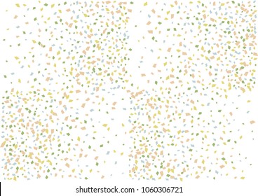 Festive color rectangle confetti background. Abstract frame confetti texture for holiday, postcard, poster, website, carnivals, birthday and children's parties. Cover confetti mock-up. Wedding card 