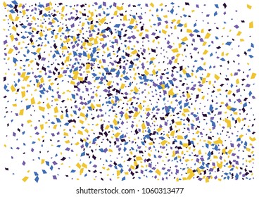 Festive color rectangle confetti background. Abstract frame confetti texture for holiday, postcard, poster, website, carnivals, birthday and children's parties. Cover confetti mock-up. Wedding card 