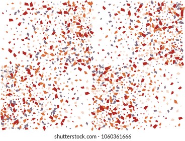Festive color rectangle confetti background. Abstract frame confetti texture for holiday, postcard, poster, website, carnivals, birthday and children's parties. Cover confetti mock-up. Wedding card 