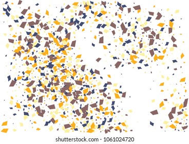 Festive color rectangle confetti background. Abstract frame confetti texture for holiday, postcard, poster, website, carnivals, birthday and children's parties. Cover confetti mock-up. Wedding card 