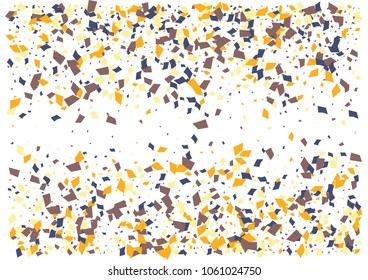 Festive color rectangle confetti background. Abstract frame confetti texture for holiday, postcard, poster, website, carnivals, birthday and children's parties. Cover confetti mock-up. Wedding card 