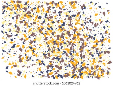 Festive color rectangle confetti background. Abstract frame confetti texture for holiday, postcard, poster, website, carnivals, birthday and children's parties. Cover confetti mock-up. Wedding card 