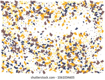Festive color rectangle confetti background. Abstract frame confetti texture for holiday, postcard, poster, website, carnivals, birthday and children's parties. Cover confetti mock-up. Wedding card 