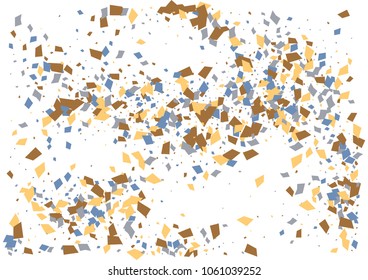 Festive color rectangle confetti background. Abstract frame confetti texture for holiday, postcard, poster, website, carnivals, birthday and children's parties. Cover confetti mock-up. Wedding card 