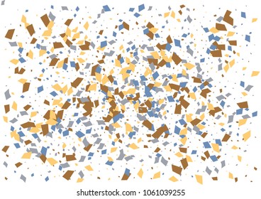 Festive color rectangle confetti background. Abstract frame confetti texture for holiday, postcard, poster, website, carnivals, birthday and children's parties. Cover confetti mock-up. Wedding card 