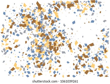 Festive color rectangle confetti background. Abstract frame confetti texture for holiday, postcard, poster, website, carnivals, birthday and children's parties. Cover confetti mock-up. Wedding card 