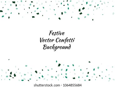 Festive color rectangle confetti background. Abstract frame confetti texture for holiday, postcard, poster, website, carnivals, birthday and children's parties. Cover confetti mock-up. Wedding card 