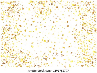 Festive color rectangle confetti background. Abstract frame confetti texture for holiday, postcard, poster, website, carnival, birthday, children's parties. Cover confetti mock-up. Wedding card layout