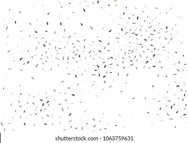 Festive color ribbon confetti background. Abstract frame confetti texture for holiday, postcard, poster, website, carnivals, birthday and children's parties. Cover confetti mock-up. Wedding card 