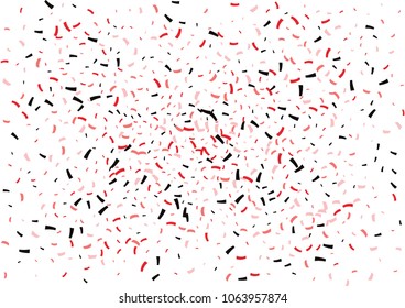 Festive color ribbon confetti background. Abstract frame confetti texture for holiday, postcard, poster, website, carnivals, birthday and children's parties. Cover confetti mock-up. Wedding card 
