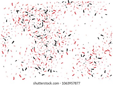 Festive color ribbon confetti background. Abstract frame confetti texture for holiday, postcard, poster, website, carnivals, birthday and children's parties. Cover confetti mock-up. Wedding card 