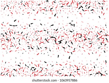 Festive color ribbon confetti background. Abstract frame confetti texture for holiday, postcard, poster, website, carnivals, birthday and children's parties. Cover confetti mock-up. Wedding card 