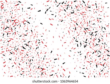 Festive color ribbon confetti background. Abstract frame confetti texture for holiday, postcard, poster, website, carnivals, birthday and children's parties. Cover confetti mock-up. Wedding card 