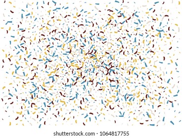 Festive color ribbon confetti background. Abstract frame confetti texture for holiday, postcard, poster, website, carnivals, birthday and children's parties. Cover confetti mock-up. Wedding card 