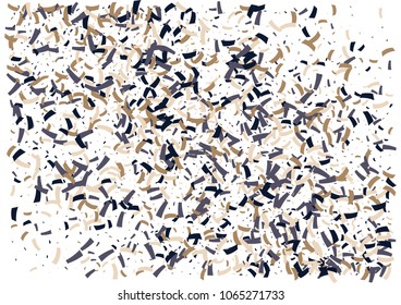 Festive color ribbon confetti background. Abstract frame confetti texture for holiday, postcard, poster, website, carnivals, birthday and children's parties. Cover confetti mock-up. Wedding card 