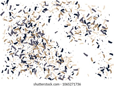 Festive color ribbon confetti background. Abstract frame confetti texture for holiday, postcard, poster, website, carnivals, birthday and children's parties. Cover confetti mock-up. Wedding card 