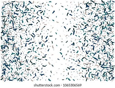 Festive color ribbon confetti background. Abstract frame confetti texture for holiday, postcard, poster, website, carnivals, birthday and children's parties. Cover confetti mock-up. Wedding card 
