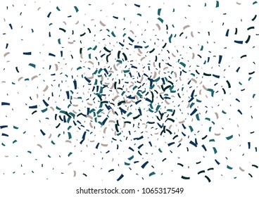 Festive color ribbon confetti background. Abstract frame confetti texture for holiday, postcard, poster, website, carnivals, birthday and children's parties. Cover confetti mock-up. Wedding card 