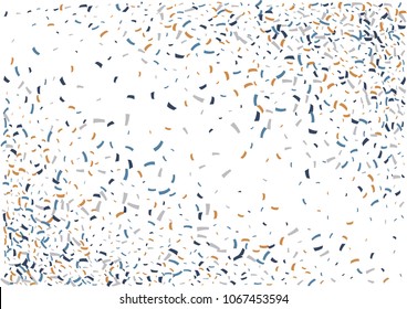Festive color ribbon confetti background. Abstract frame confetti texture for holiday, postcard, poster, website, carnivals, birthday and children's parties. Cover confetti mock-up. Wedding card 