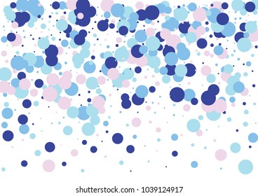 Festive color round confetti background. Abstract frame confetti texture for holiday, postcard, poster, website, carnivals, birthday and children's parties. Cover confetti mock-up. Wedding card layout