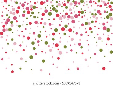 Festive color round confetti background. Abstract frame confetti texture for holiday, postcard, poster, website, carnivals, birthday and children's parties. Cover confetti mock-up. Wedding card layout
