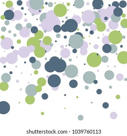 Festive color round confetti background. Square frame confetti texture for holiday, postcard, poster, website, carnivals, birthday and children's parties. Cover confetti mock-up. Wedding card layout