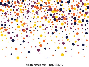 Festive color round confetti background. Abstract frame confetti texture for holiday, postcard, poster, website, carnivals, birthday and children's parties. Cover confetti mock-up. Wedding card layout