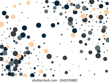 Festive color round confetti background. Abstract frame confetti texture for holiday, postcard, poster, website, carnivals, birthday and children's parties. Cover confetti mock-up. Wedding card layout