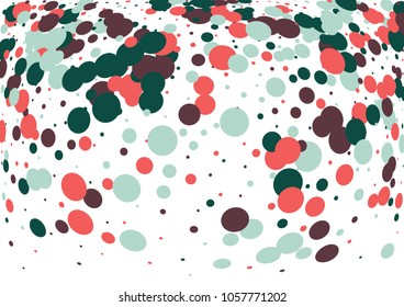 Festive color round confetti background. Abstract frame confetti texture for holiday, postcard, poster, website, carnivals, birthday and children's parties. Cover confetti mock-up. Wedding card layout