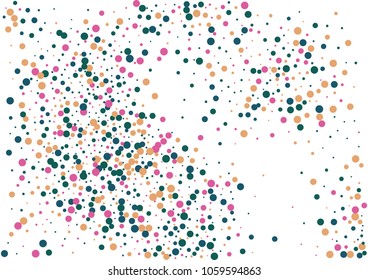 Festive color round confetti background. Abstract frame confetti texture for holiday, postcard, poster, website, carnivals, birthday and children's parties. Cover confetti mock-up. Wedding card layout