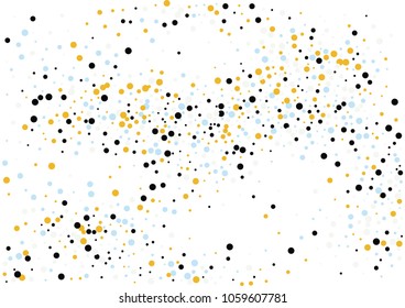 Festive color round confetti background. Abstract frame confetti texture for holiday, postcard, poster, website, carnivals, birthday and children's parties. Cover confetti mock-up. Wedding card layout