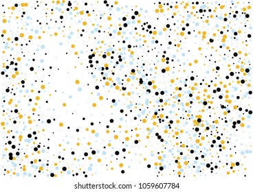 Festive color round confetti background. Abstract frame confetti texture for holiday, postcard, poster, website, carnivals, birthday and children's parties. Cover confetti mock-up. Wedding card layout