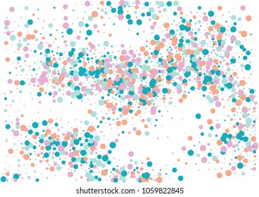 Festive color round confetti background. Abstract frame confetti texture for holiday, postcard, poster, website, carnivals, birthday and children's parties. Cover confetti mock-up. Wedding card layout