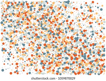 Festive color round confetti background. Abstract frame confetti texture for holiday, postcard, poster, website, carnivals, birthday and children's parties. Cover confetti mock-up. Wedding card layout