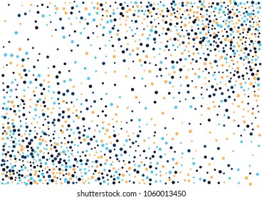 Festive color round confetti background. Abstract frame confetti texture for holiday, postcard, poster, website, carnivals, birthday and children's parties. Cover confetti mock-up. Wedding card layout